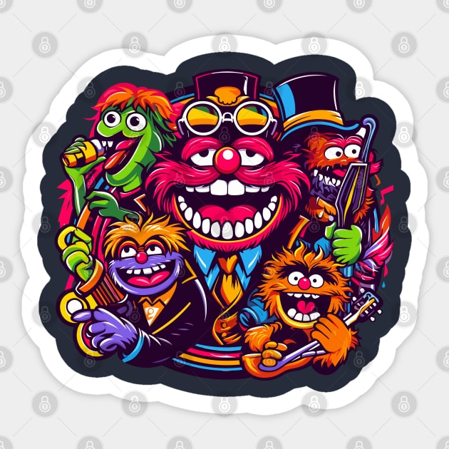 Dr Teeth And The Electric Mayhem #003 Sticker by kreasioncom
